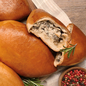 VEGETARIAN SAVORY PIEROZHKI (Small Pies)