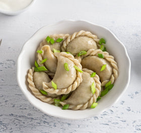VEGETARIAN COOKED SAVORY VARENIKI / PIEROGI