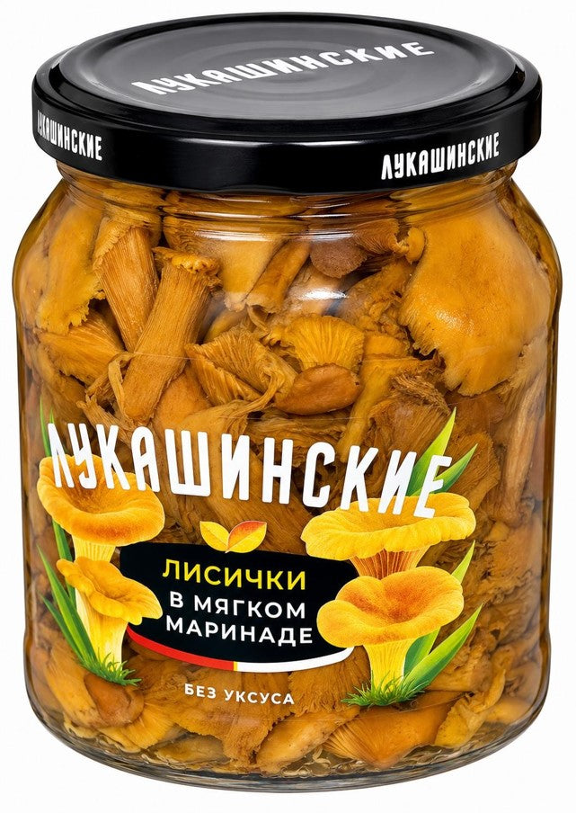 Chanterelles in a Soft Marinade Lukashinskie Without Vinegar