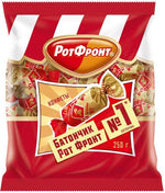 Chocolate Candies "Batonchiki", praline with crushed wafers