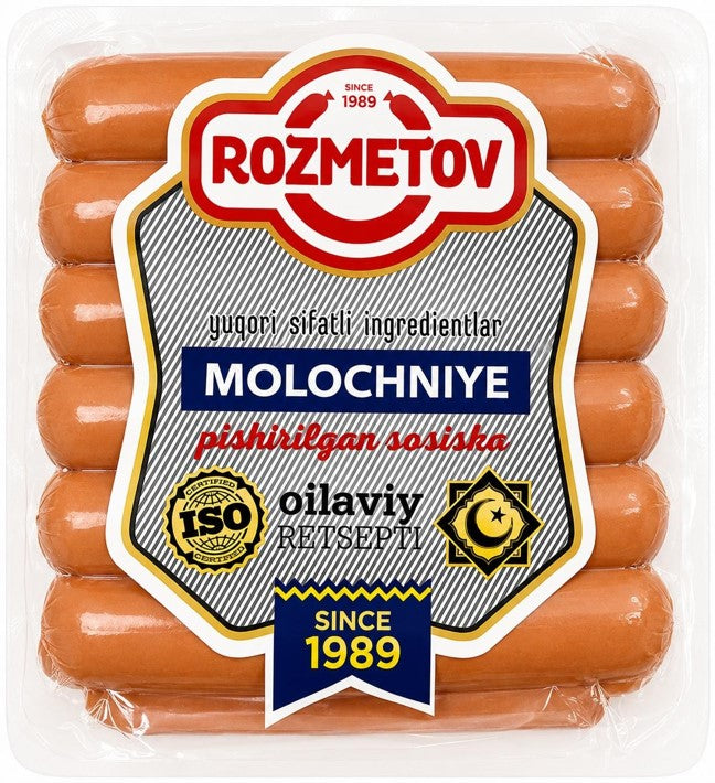 SAUSAGES "MOLOCHNYE“ TM Rozmetov, Halal