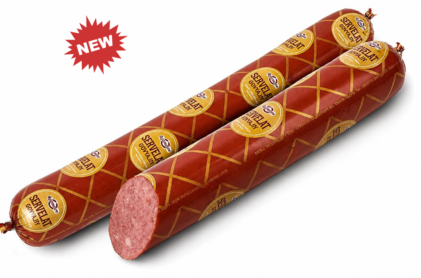 Semi-smoked Sausage "Beef Cervelat" TM Rozmetov, Halal