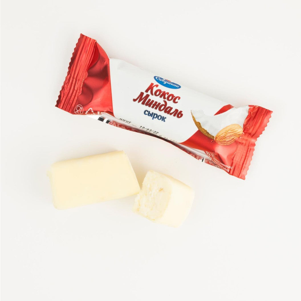 Glazed Curd Cheese with Сoconut and Almond