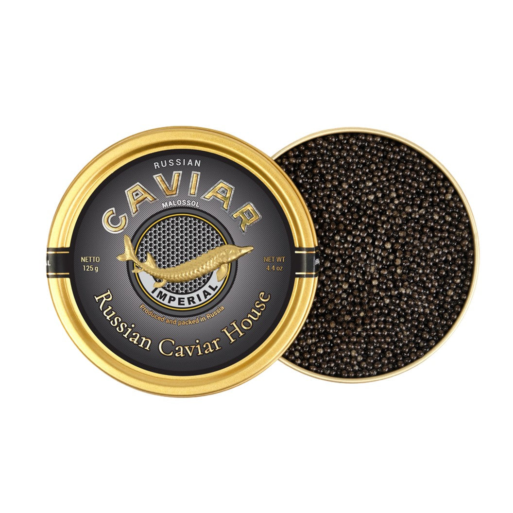 SIBERIAN STURGEON BLACK CAVIAR “IMPERIAL“ 125g
