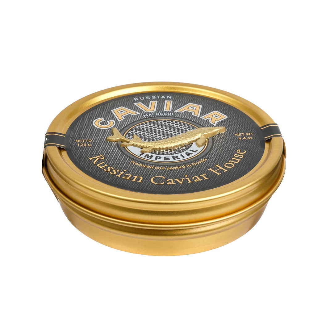 SIBERIAN STURGEON BLACK CAVIAR “IMPERIAL“ 125g